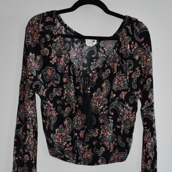 LA HEARTS FLORAL LONG SLEEVE - Picture 2 of 8